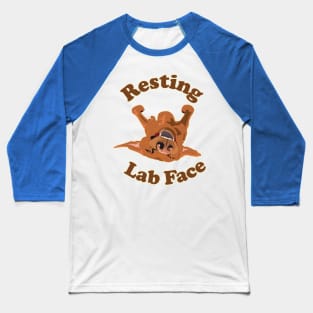 Rest Labrador Face Baseball T-Shirt